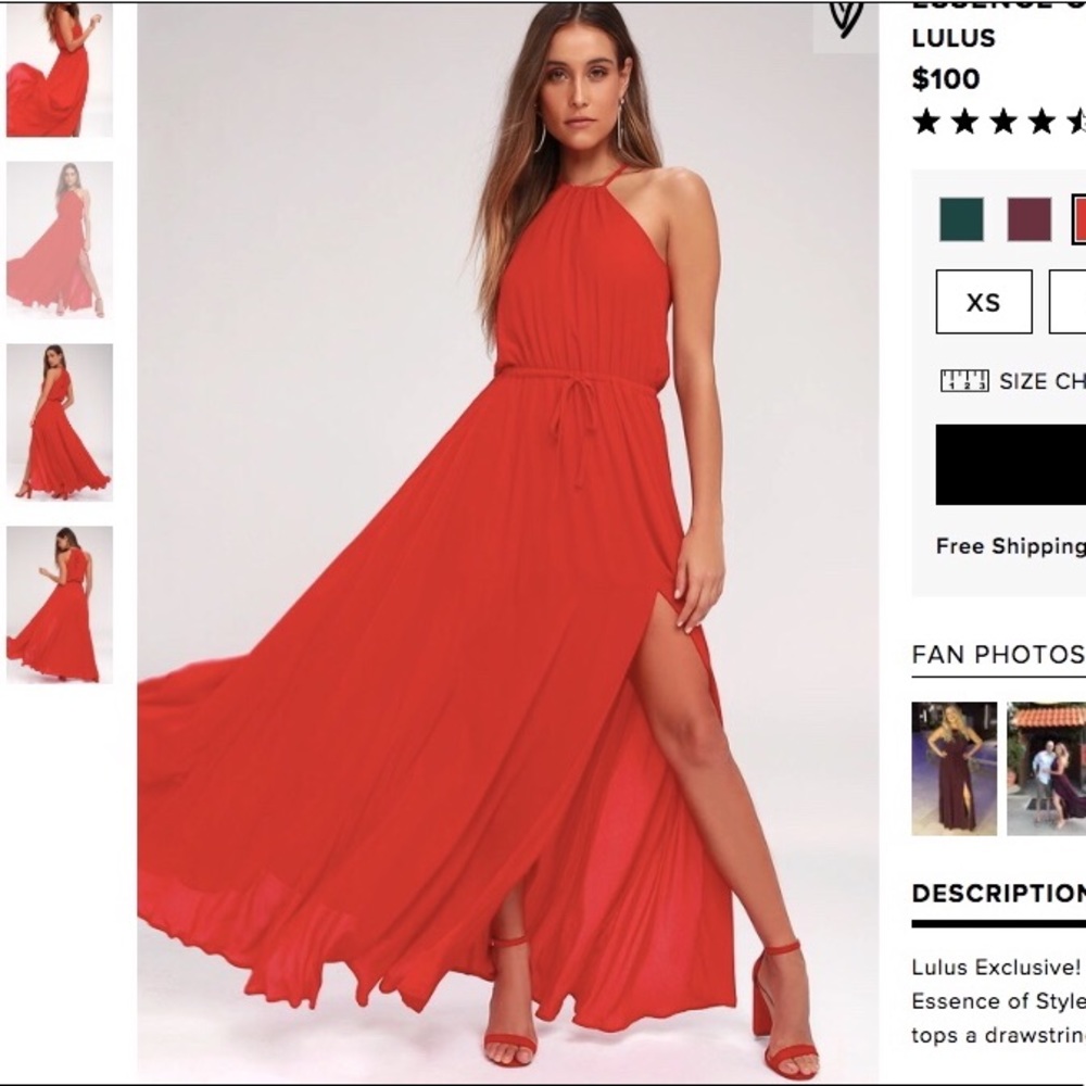 Red Maxi Dress